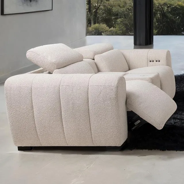Furniture of America Thaddea CM9934WH-LV-PM-PK Power Loveseat