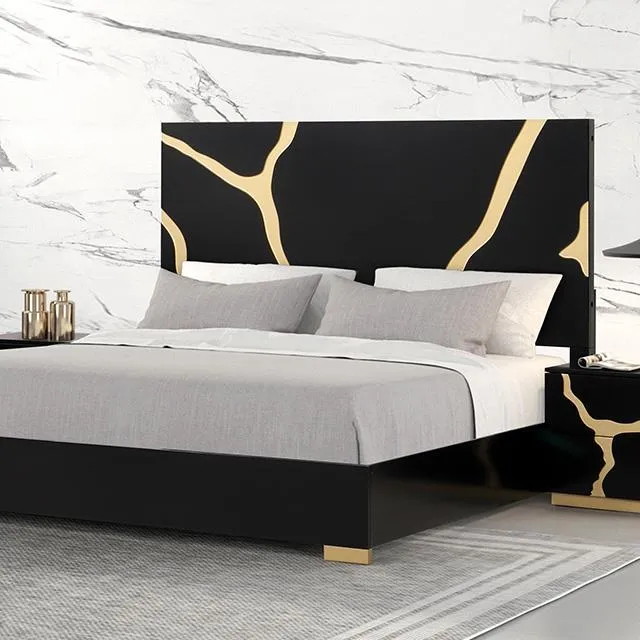Furniture of America Goldsberg FM7425BK-EK-G-BED King Bed