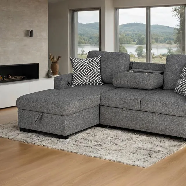 Furniture of America Chatham FM64005GY-SECT-L Sectional