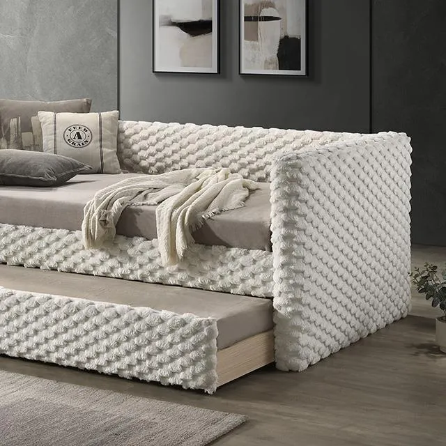 Furniture of America Palmeri FM1201WH-BED Twin Daybed with Trundle