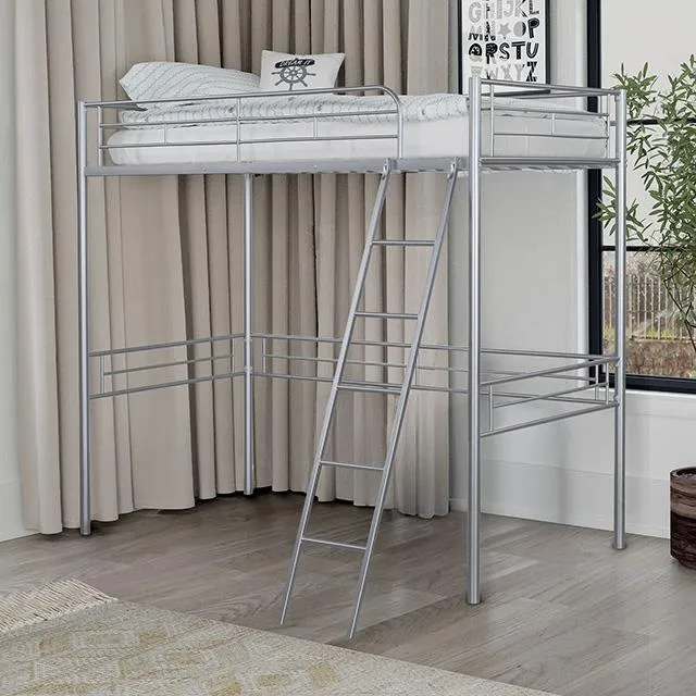 Furniture of America Myles FM-BK910SV-T Twin Loft Bed
