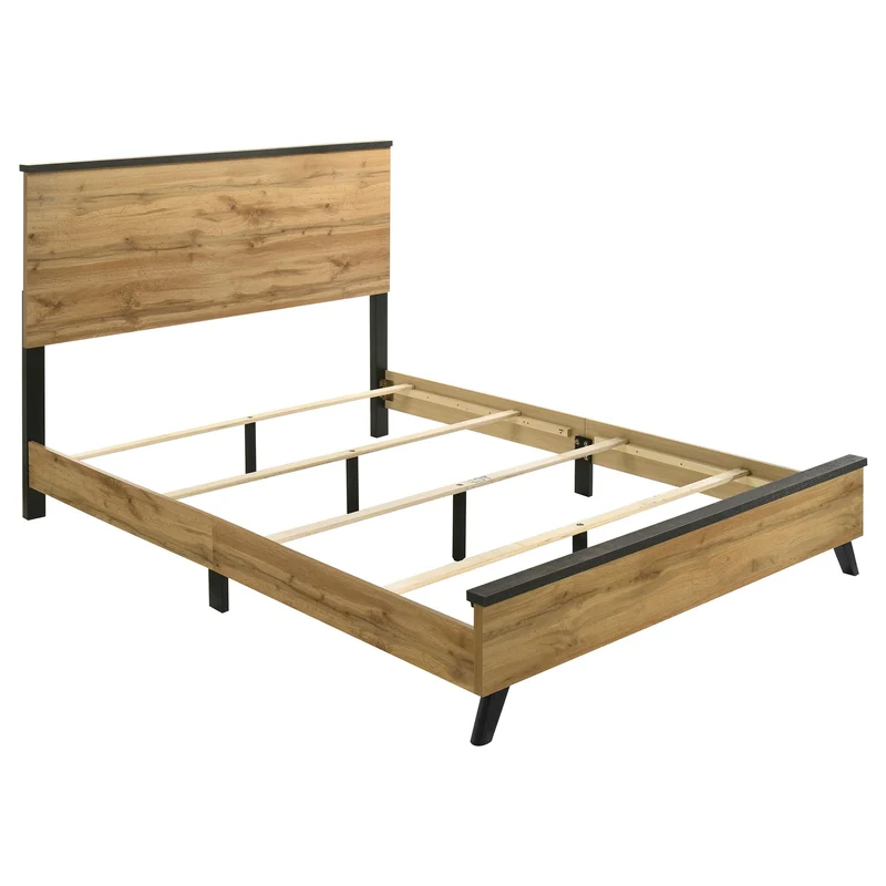 Coaster Furniture Kaywood 225001Q 52-inch Queen Panel Bed - Natural Pine