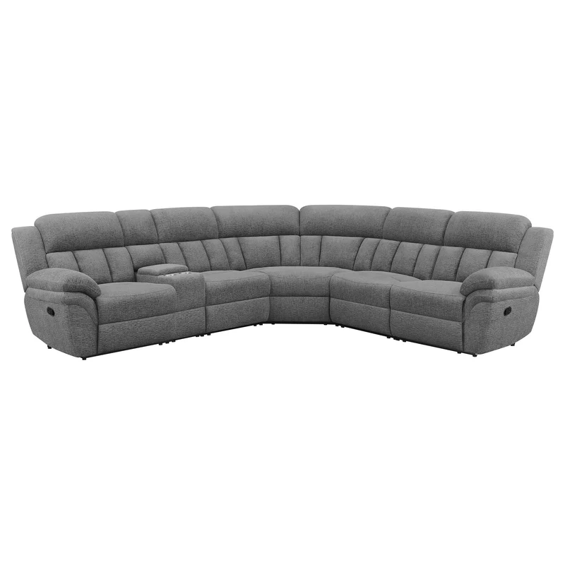 Coaster Furniture Bahrain 609540 6 pc Modular Reclining Sectional Sofa - Charcoal