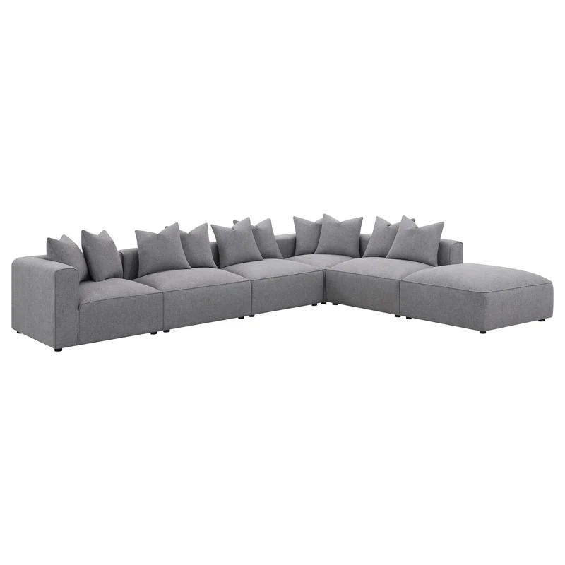Coaster Furniture Jennifer 551594-SET 6 pc Tight Seat Modular Sectional - Grey