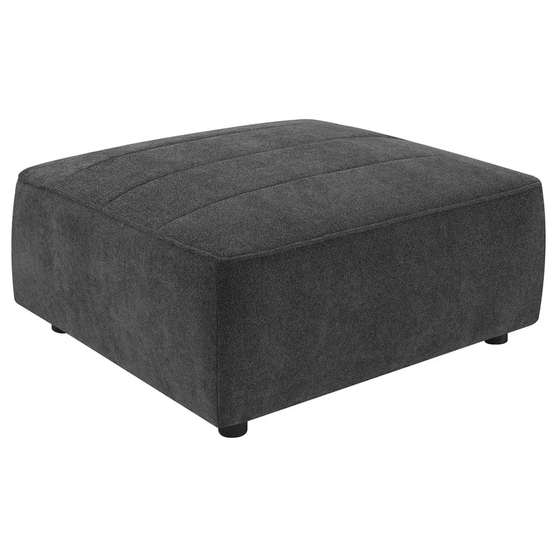 Coaster Furniture Sunny 552083 Square Upholstered Ottoman - Dark Charcoal