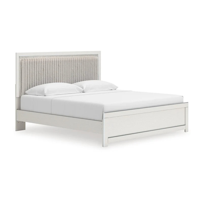 Signature Design by Ashley Zuraleus PCB3381B8 King Upholstered Panel Bed