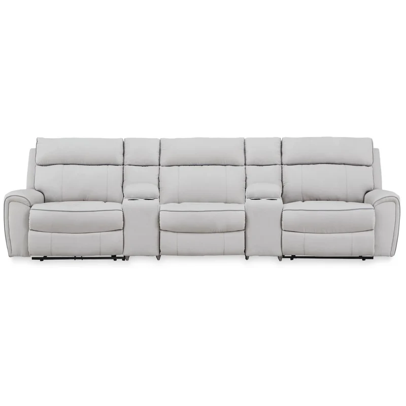 Signature Design by Ashley Social Pointe PC98802S14 5 pc Power Reclining Sectional