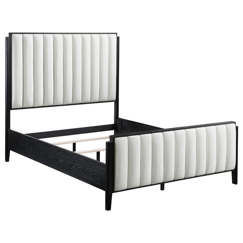 Coaster Furniture Brookmead 224710KE 60-inch Upholstered Eastern King Bed - Black