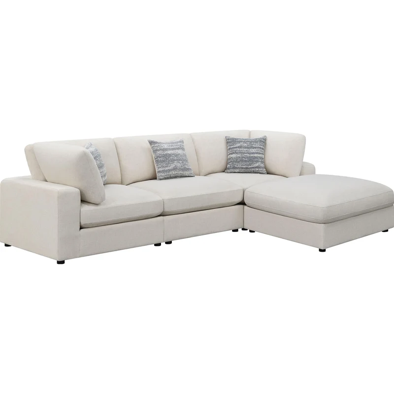 Coaster Furniture Serene 551321-SETB 4 pc Upholstered Modular Sectional - Beige
