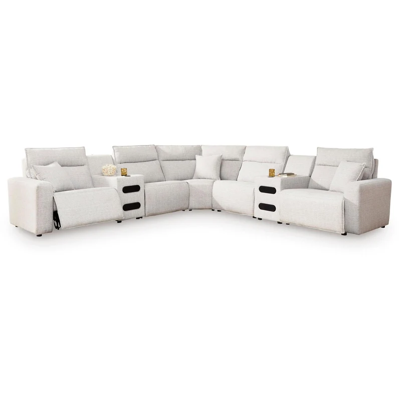 Signature Design by Ashley ModMax II 65907S9 7 pc Power Reclining Sectional with Chaise and Audio Consoles