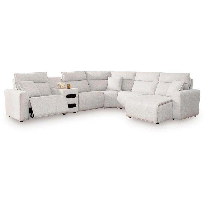Signature Design by Ashley ModMax II 65907S28 6 pc Reclining Sectional with Chaise and Audio Console