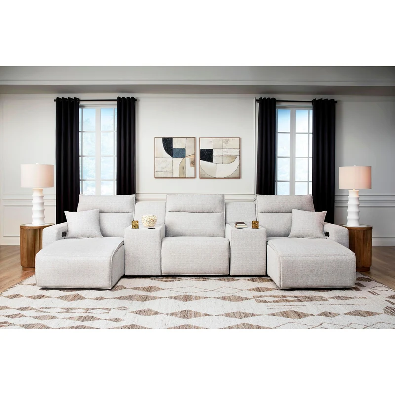 Signature Design by Ashley ModMax II 65907S16 5 pc Power Reclining Sectional with Chaise and Consoles