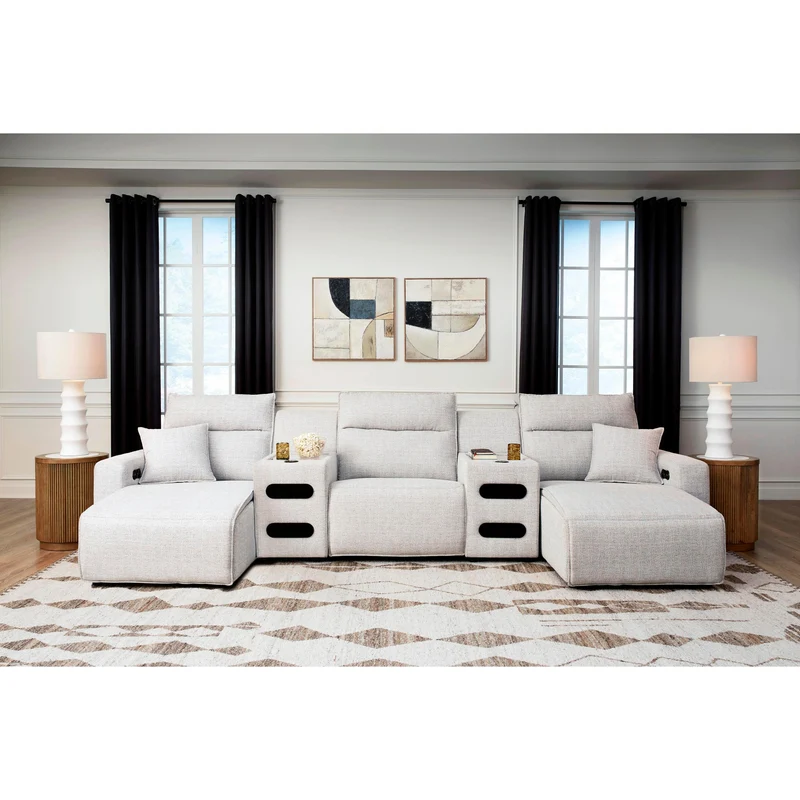 Signature Design by Ashley ModMax II 65907S15 5 pc Power Reclining Sectional with Chaise and Audio Consoles
