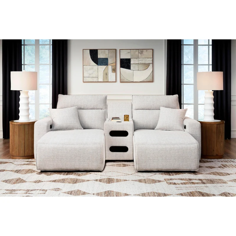 Signature Design by Ashley ModMax II 65907S12 3 pc Power Reclining Sectional with Chaise and Audio Console