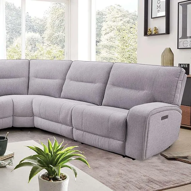 Furniture of America Tyrone CM9913GY-SECT-PM Power Sectional