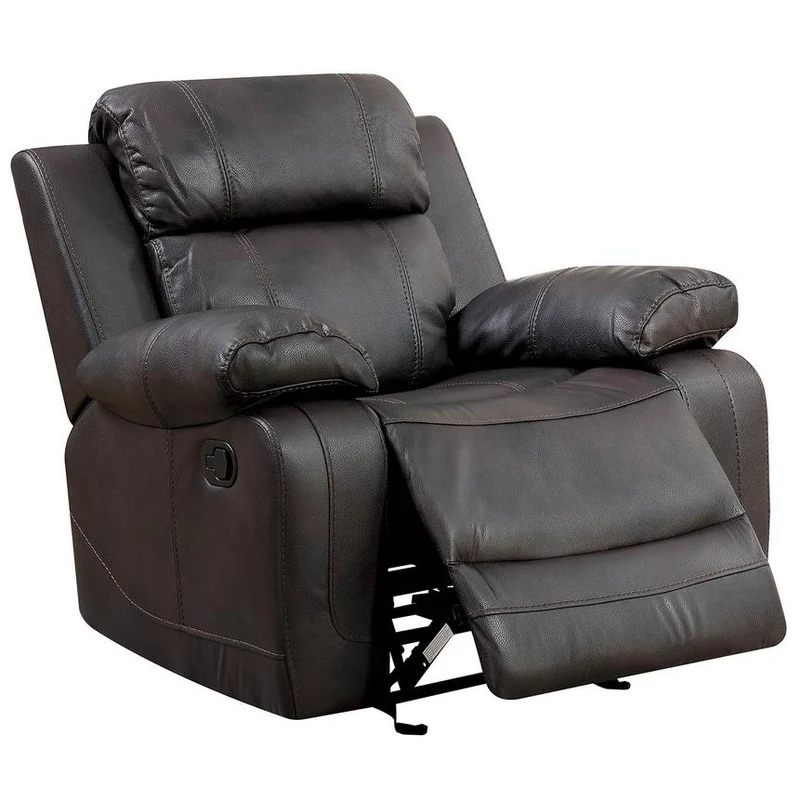 Furniture of America Pondera Leather Look Recliner CM6568-CH