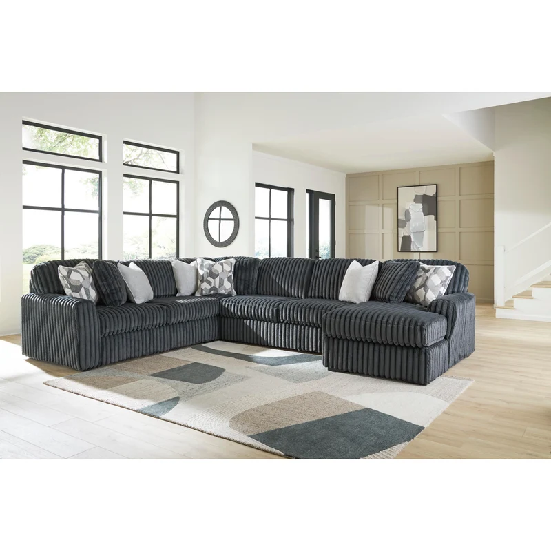 Signature Design by Ashley Midnight-Madness 98105S2 4 pc Sectional with Chaise