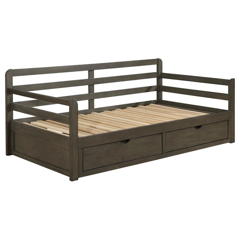 Coaster Furniture Sorrento 305706 2-Drawer Twin XL Daybed with Extension Trundle - Grey