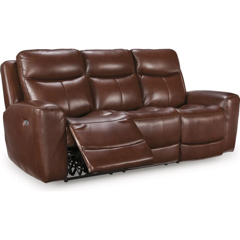 Signature Design by Ashley Next Move Power Reclining Leather Match Sofa PCU1210215