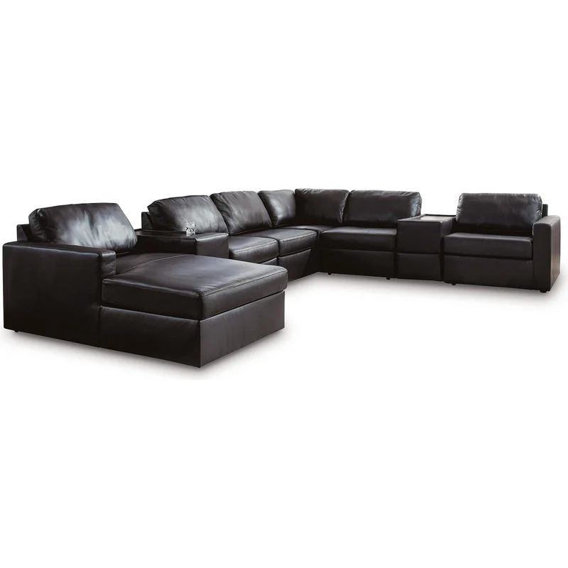 Signature Design by Ashley ModMax II 74305S43 8 pc Sectional with Chaise and Storage Consoles