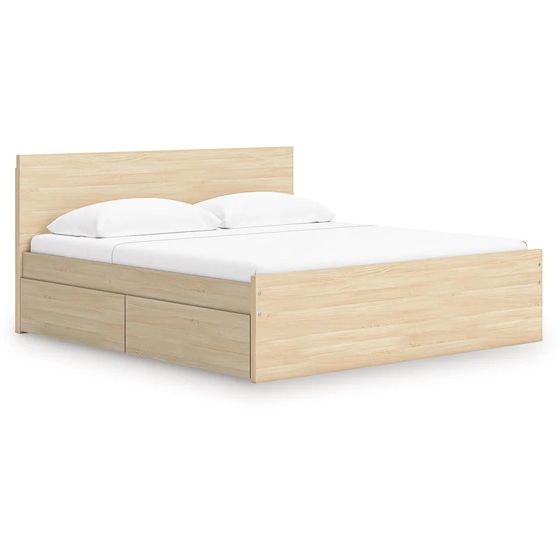 Signature Design by Ashley Onita EB9632B18 Queen Panel Platform Bed with 2 Side Storage