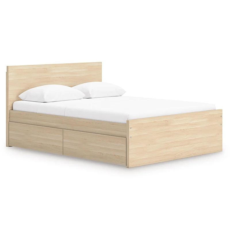 Signature Design by Ashley Onita EB9632B17 Full Panel Platform Bed with 2 Side Storage