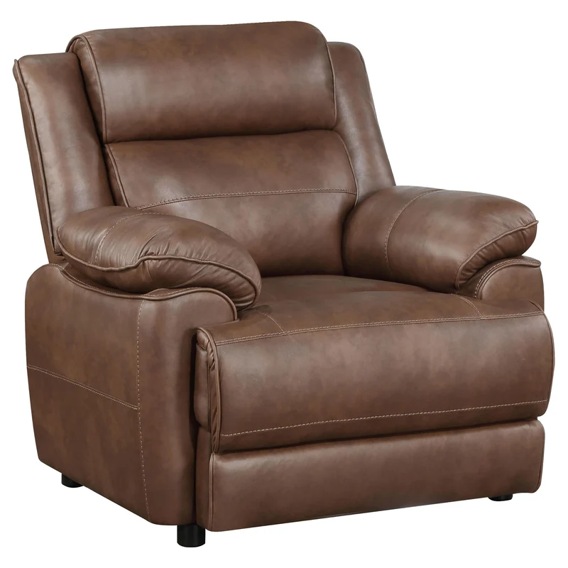 Coaster Furniture Ellington 508283 Upholstered Padded Arm Accent Chair - Dark Brown