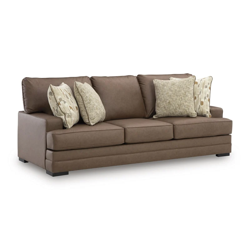 Benchcraft VillaCourt Stationary Leather Look Sofa 7490938