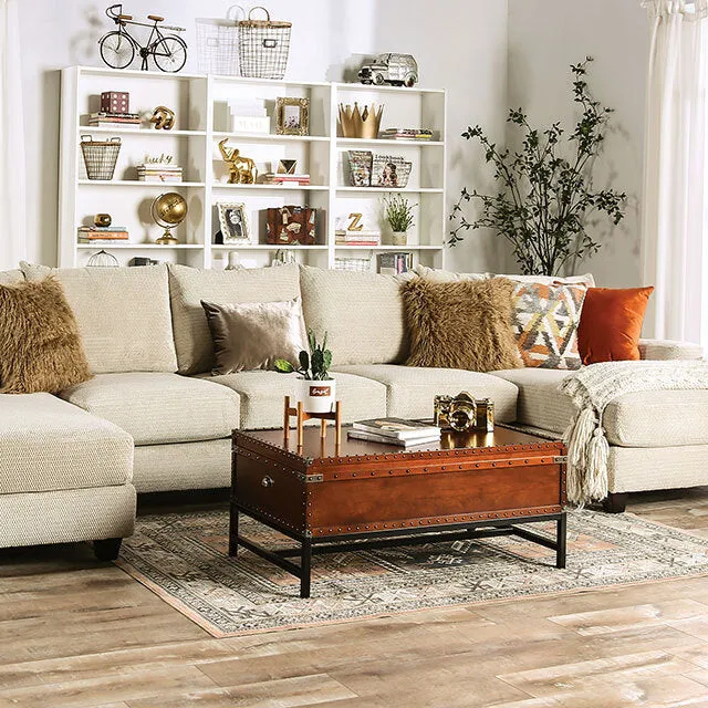 Furniture of America Carnforth Fabric Sectional SM5218-SECT