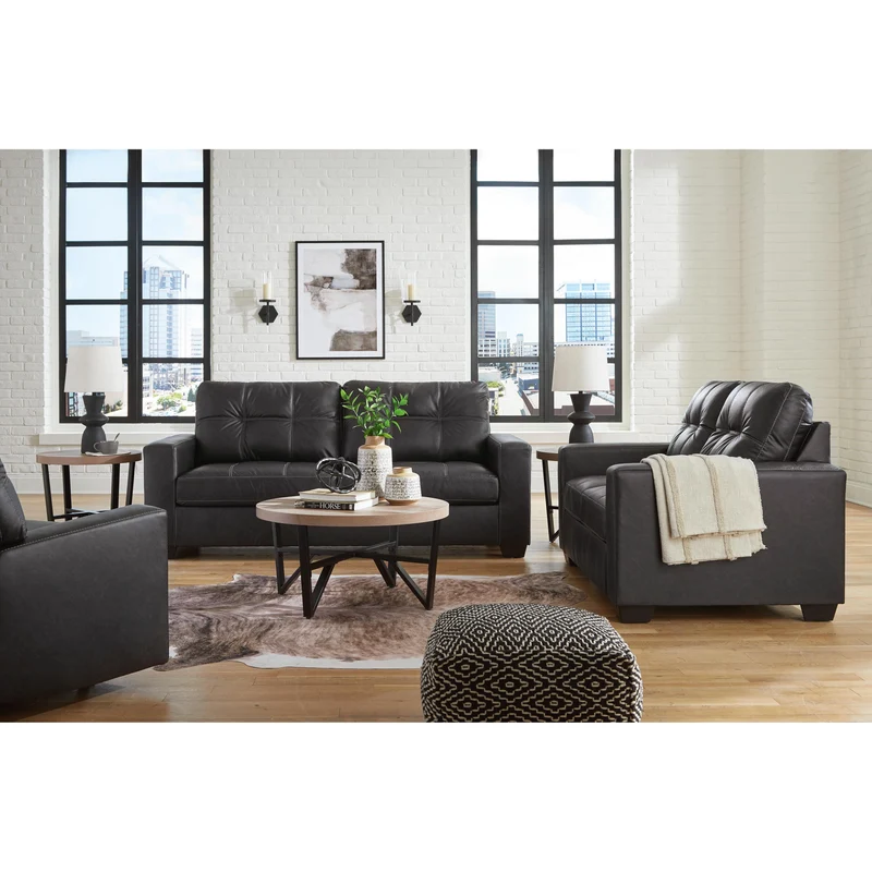 Benchcraft Barlin Mills 17004U2 3 pc Sofa, Loveseat and Recliner Set