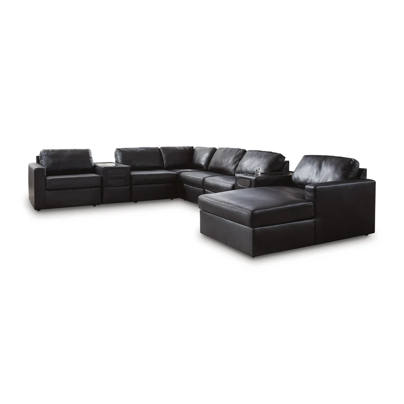 Signature Design by Ashley ModMax II 74305S48 8 pc Sectional with Chaise and Audio Consoles