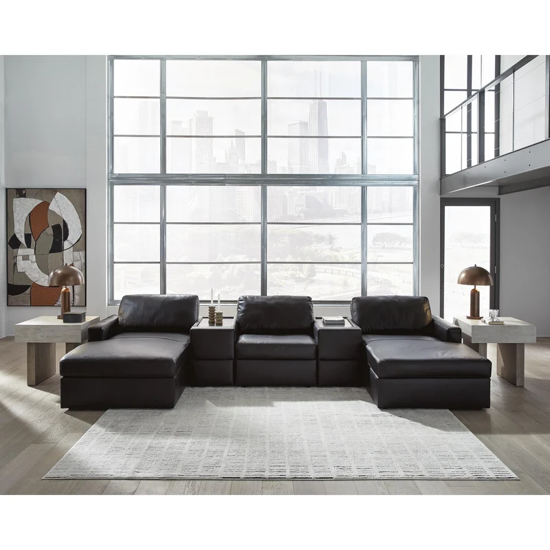 Signature Design by Ashley ModMax II 74305S44 5 pc Double Chaise Sectional with Storage Consoles