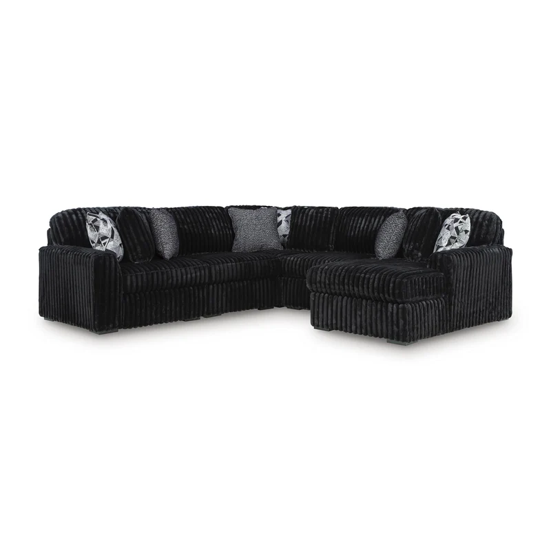 Signature Design by Ashley Midnight-Madness 98103S24 6 pc Sectional with Chaise