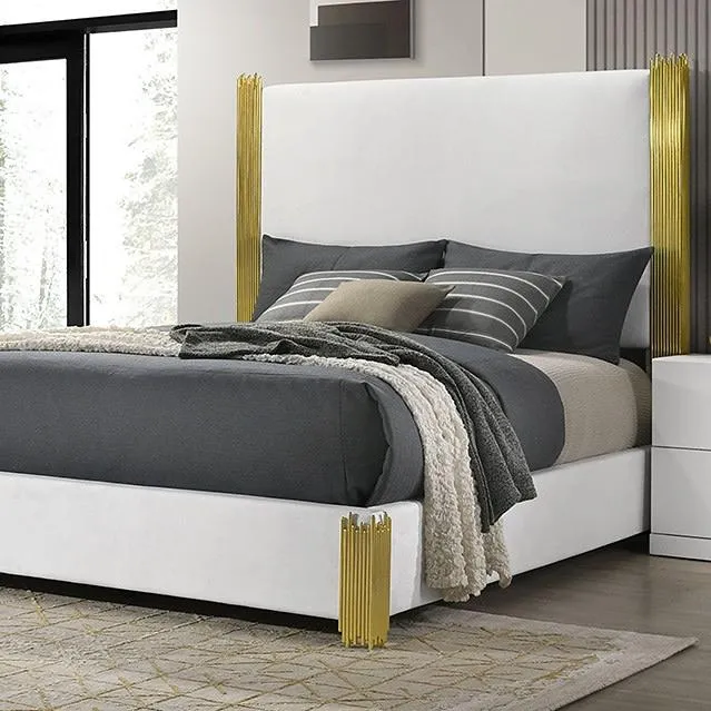 Furniture of America Basildon FM7271WH-Q-BED Queen Bed