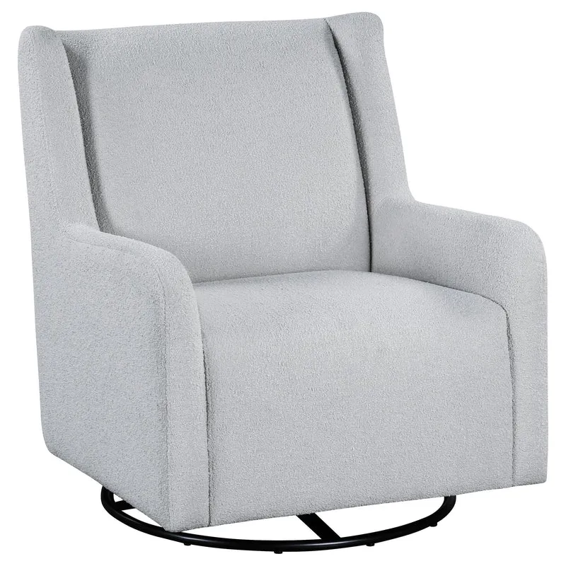 Coaster Furniture Serra 902454 Boucle Upholstered Swivel Glider - Dove Grey