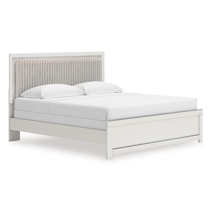 Signature Design by Ashley Zuraleus PCB3381B10 King Upholstered Panel Bed