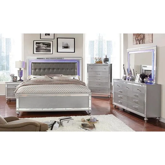 Furniture of America Brachium CM7977SV-Q-BED Queen Bed