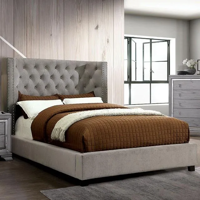 Furniture of America Cayla CM7779GY-CK-BED-VN Cal.King Bed