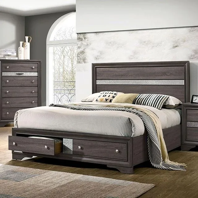 Furniture of America Chrissy CM7552GY-Q-BED Queen Bed
