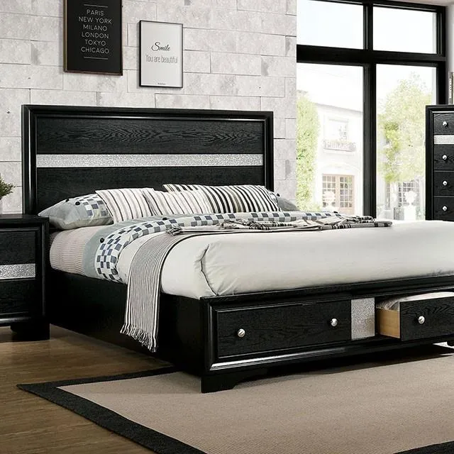 Furniture of America Chrissy CM7552BK-Q-BED Queen Bed