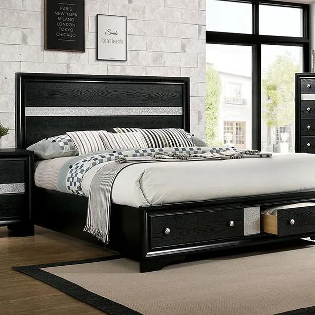 Furniture of America Chrissy CM7552BK-EK-BED E.King Bed