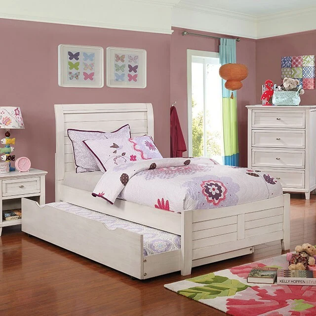 Furniture of America Brogan CM7517WH-T-BED Twin Bed