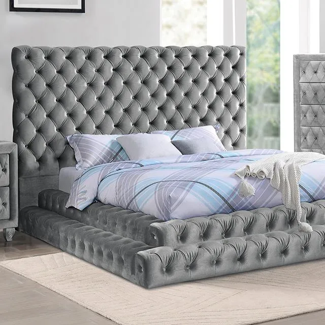 Furniture of America Stefania CM7227GY-EK King Bed