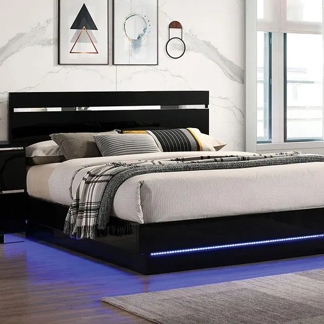 Furniture of America Erlach FOA7189BK-EK-BED E.King Bed
