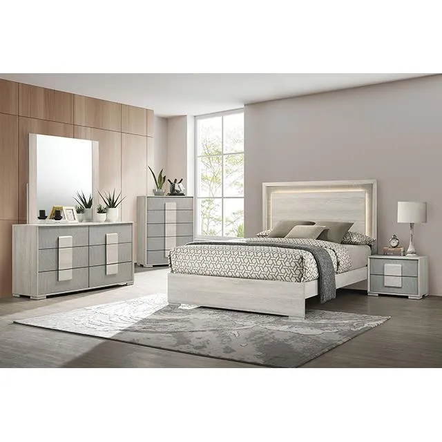 Furniture of America Lincolt FM7201WH Queen Bed