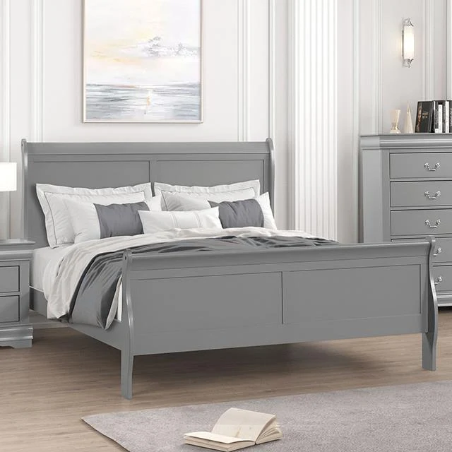 Furniture of America Louis Philippe FM7866GY-Q Queen Bed