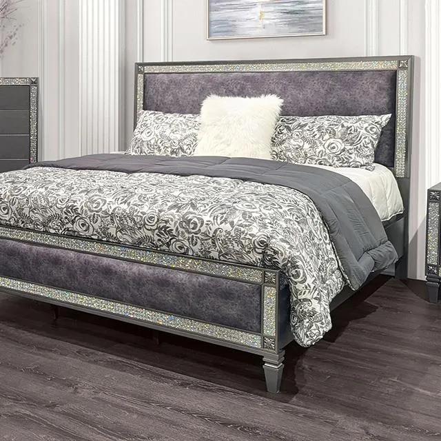 Furniture of America Lyanne FM7240GY-EK King Bed