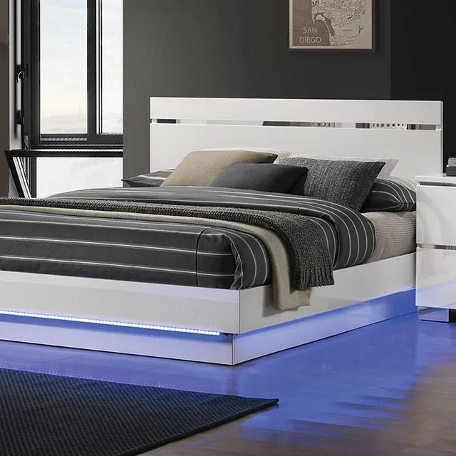 Furniture of America Erlach FOA7189WH-CK California King Bed