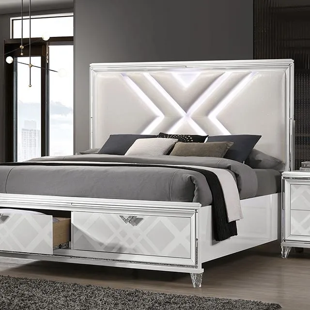 Furniture of America Emmeline FOA7147WH-CK California King Bed