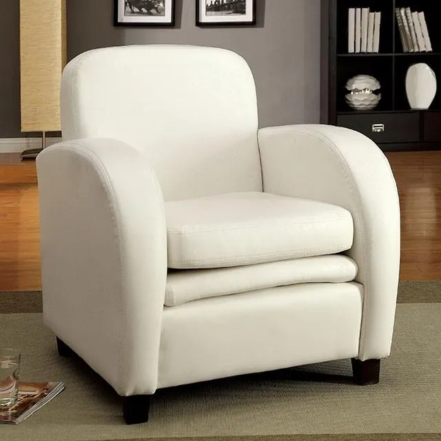 Furniture of America Lugano CM-AC6590-WH Accent Chair